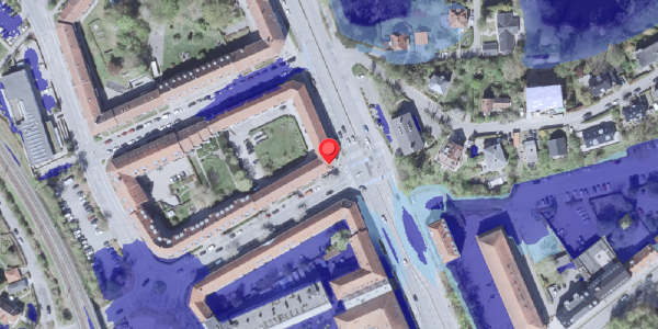 Ekstrem regn på Kongevejen 327, . , 2840 Holte