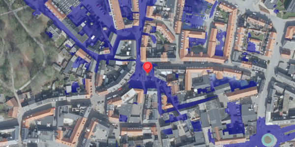 Ekstrem regn på Nytorv 10, 7700 Thisted