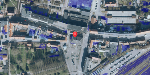 Ekstrem regn på Algade 52, 4000 Roskilde