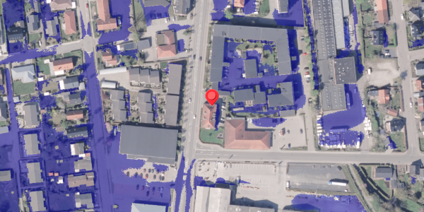 Ekstrem regn på Banegårdsgade 25, 8300 Odder
