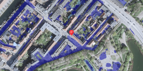 Ekstrem regn på Sofiegade 21, 1418 København K