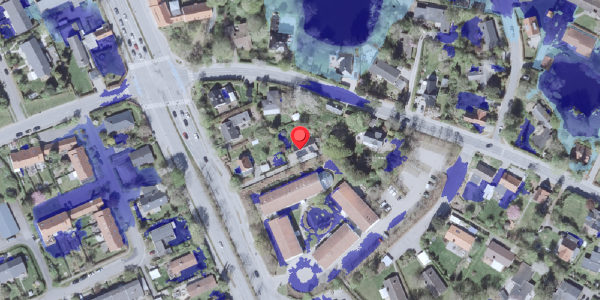 Ekstrem regn på Kongevejen 406, 2840 Holte