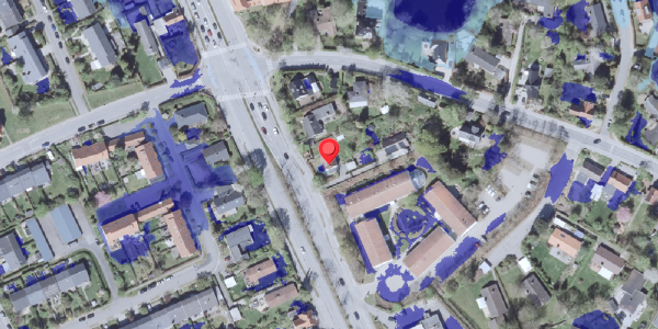 Ekstrem regn på Kongevejen 408, . , 2840 Holte