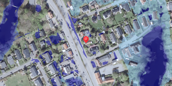 Ekstrem regn på Kongevejen 428, . , 2840 Holte
