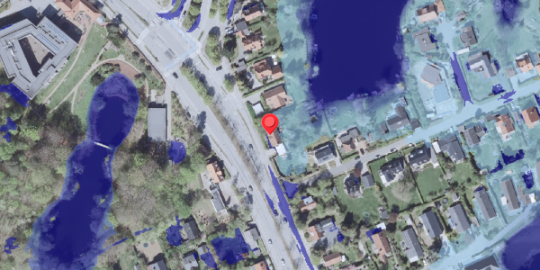 Ekstrem regn på Kongevejen 436, . , 2840 Holte