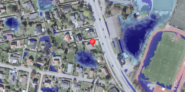 Ekstrem regn på Kongevejen 443, . , 2840 Holte