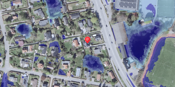 Ekstrem regn på Kongevejen 445A, 2840 Holte