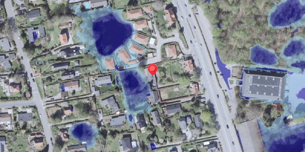 Ekstrem regn på Kongevejen 455, . , 2840 Holte