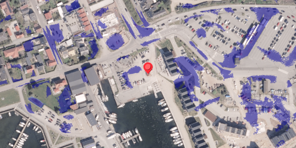 Ekstrem regn på Havnegade 1C, 8300 Odder