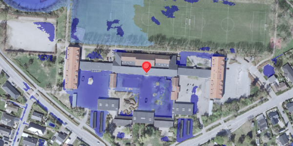 Ekstrem regn på Borgerdiget 105, 2730 Herlev