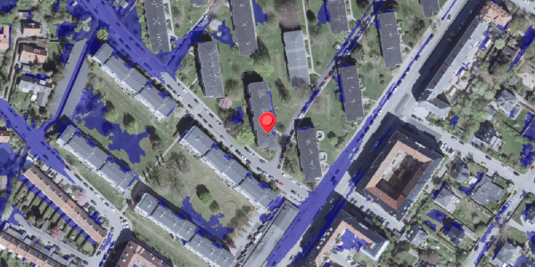 Ekstrem regn på Blidahpark 1, 2900 Hellerup