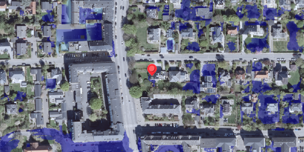 Ekstrem regn på Strandvejen 114A, 2900 Hellerup