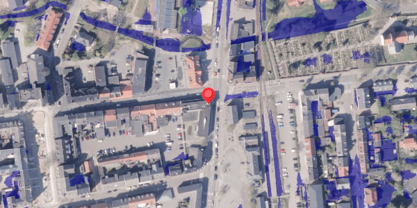 Ekstrem regn på Banegårdsgade 2, 8300 Odder