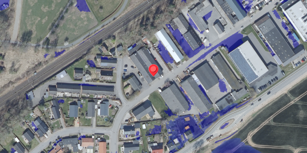 Ekstrem regn på Industrivej 1, 8660 Skanderborg