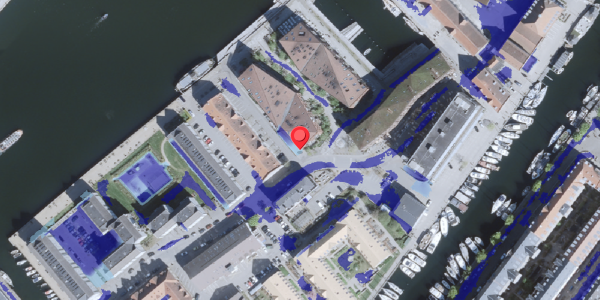Ekstrem regn på Strandgade 77, 1401 København K