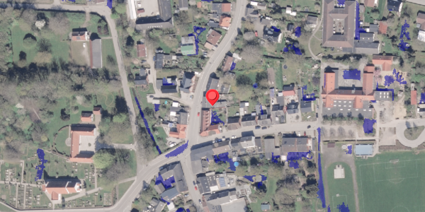 Ekstrem regn på Hovedgaden 4, 8300 Odder