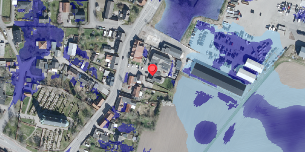 Ekstrem regn på Hovedgaden 23, 4350 Ugerløse