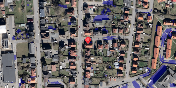 Ekstrem regn på Mellemgade 8, 6100 Haderslev