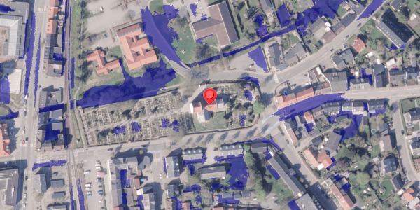 Ekstrem regn på Kirkesti 1, 8300 Odder
