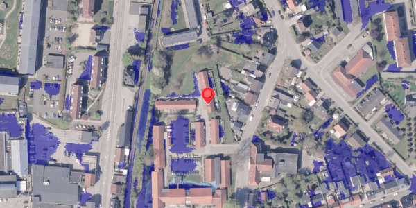 Ekstrem regn på Aaholmsgade 3G, 8300 Odder