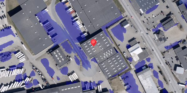 Ekstrem regn på Transitvej 1, 6330 Padborg