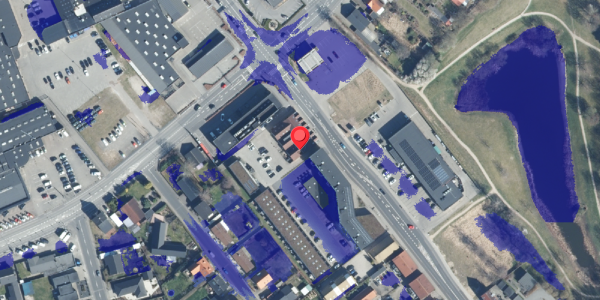 Ekstrem regn på Borgergade 151B, 8600 Silkeborg
