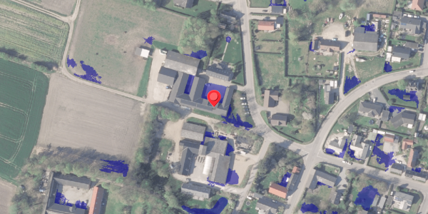 Ekstrem regn på Byvej 8A, 8370 Hadsten