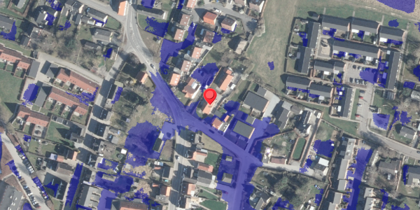Ekstrem regn på Juelsgade 7, 8963 Auning