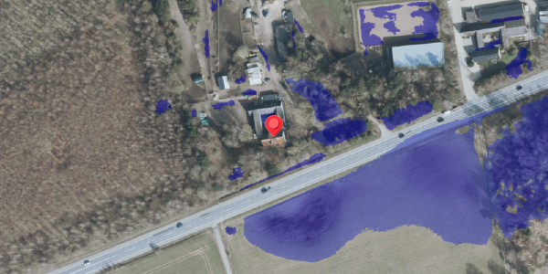 Ekstrem regn på Amtsvejen 107, 3320 Skævinge