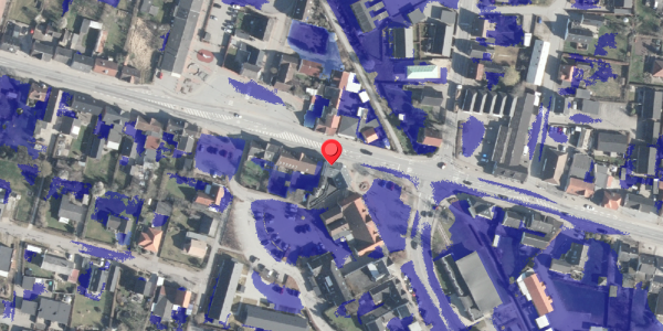 Ekstrem regn på Vestergade 1, 8963 Auning