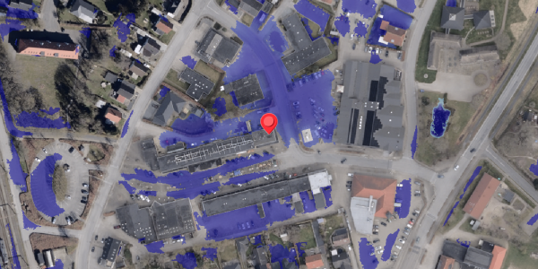 Ekstrem regn på Torvegade 4, 6330 Padborg