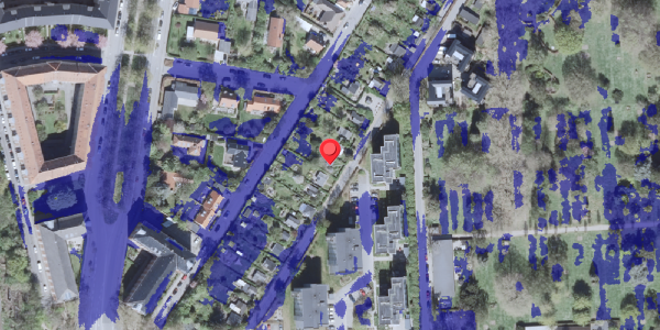 Ekstrem regn på Hf. Dalgas 13, 2000 Frederiksberg