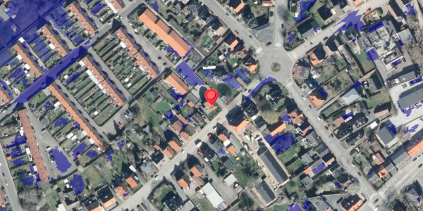 Ekstrem regn på Vestergade 4, 4200 Slagelse