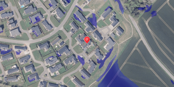 Ekstrem regn på Præstelunden 56, 8300 Odder
