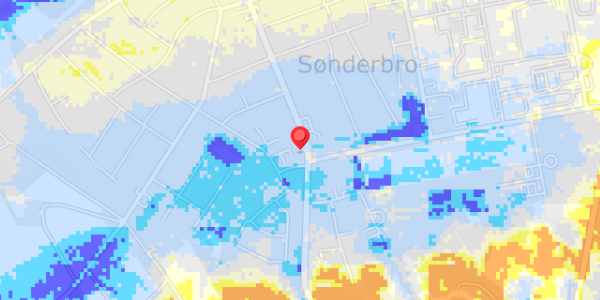 Grundvandsdybder på Brogade 74