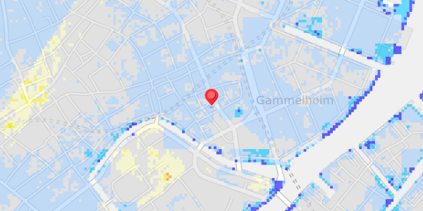 Grundvandsdybder på Laksegade 20B, 1. mf