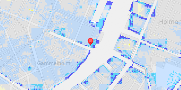 Grundvandsdybder på Nyhavn 71