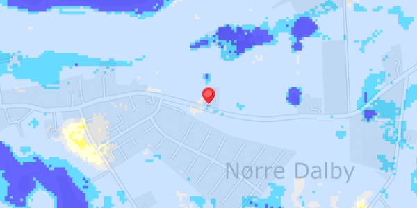 Grundvandsdybder på Dalbyvej 43