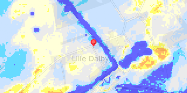 Grundvandsdybder på Lille Dalbyvej 21