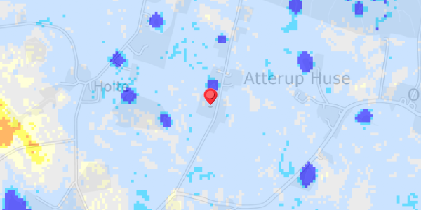 Grundvandsdybder på Atteruphuse 1