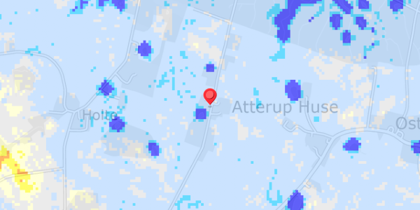 Grundvandsdybder på Atteruphuse 3