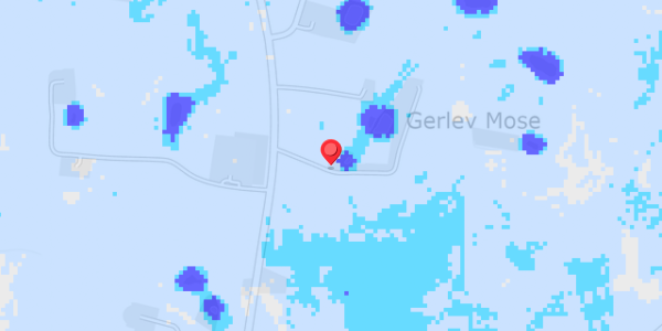 Grundvandsdybder på Gerlev Mose 1A