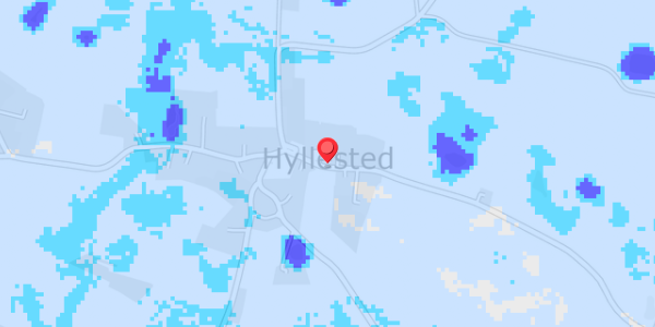 Grundvandsdybder på Hyllestedvej 43A