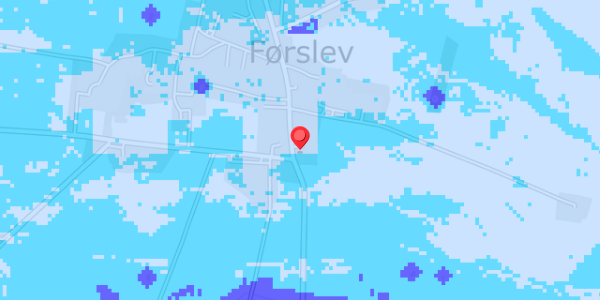 Grundvandsdybder på Førslev Bygade 2