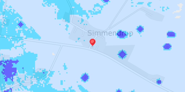 Grundvandsdybder på Simmendrup By 2