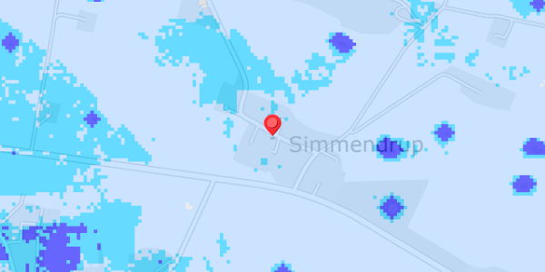 Grundvandsdybder på Simmendrup By 3