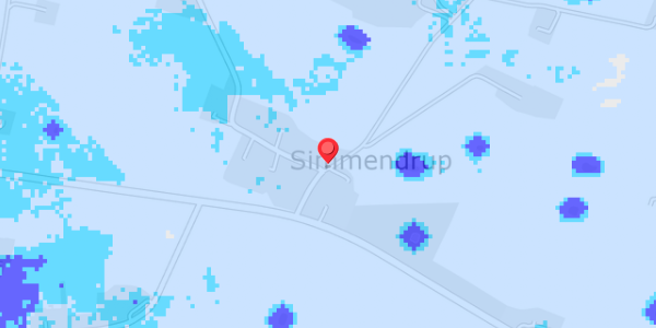 Grundvandsdybder på Simmendrup By 4