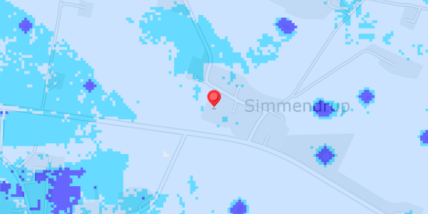 Grundvandsdybder på Simmendrup By 5
