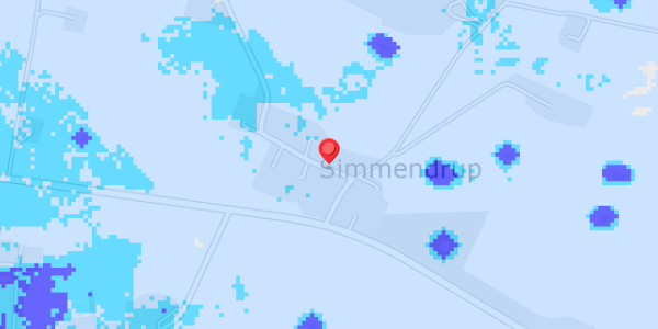 Grundvandsdybder på Simmendrup By 6