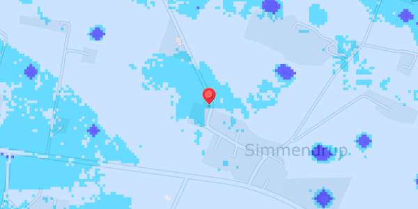 Grundvandsdybder på Simmendrup By 9